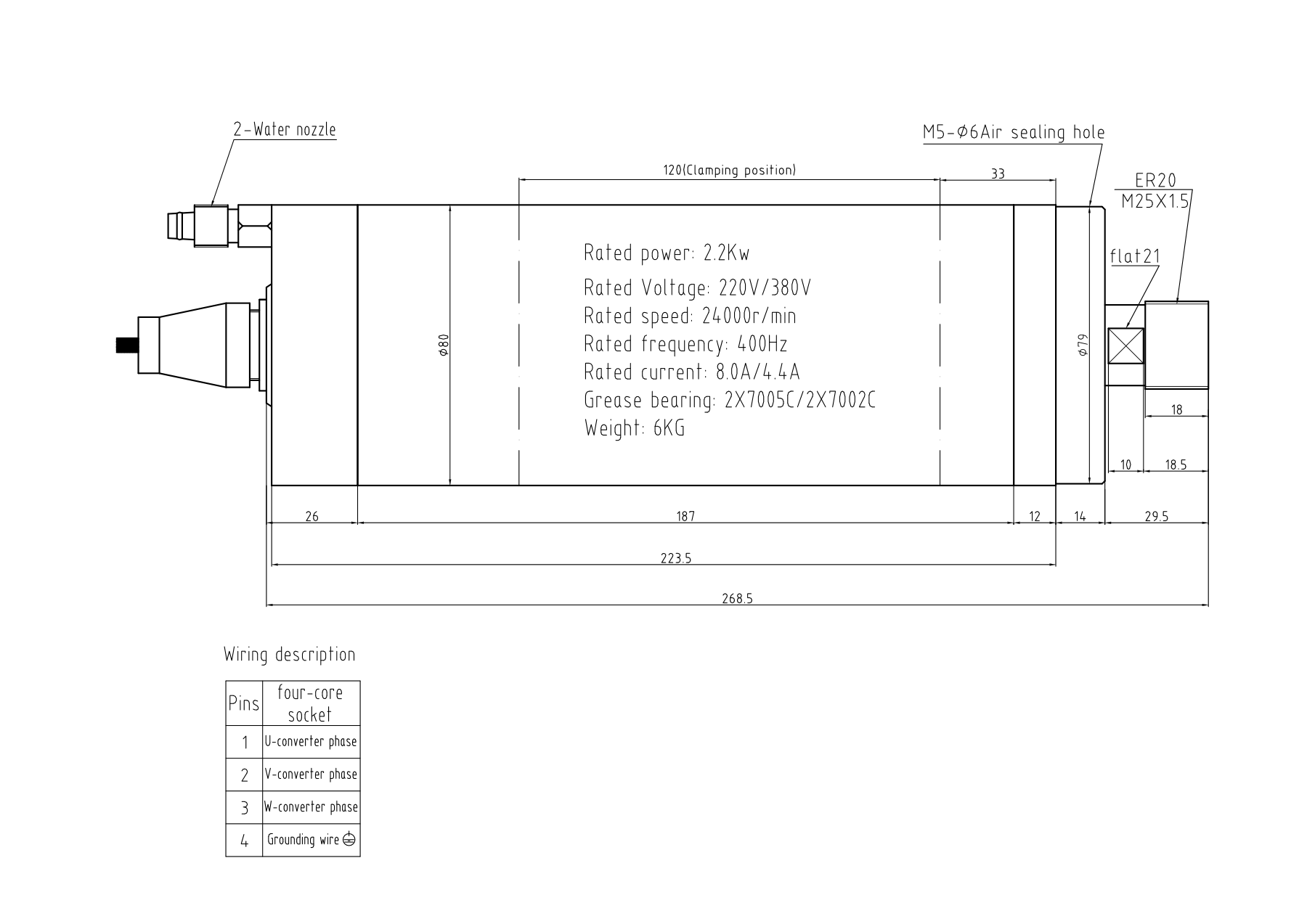 GDZ-23 original dimensions and specifications drawing