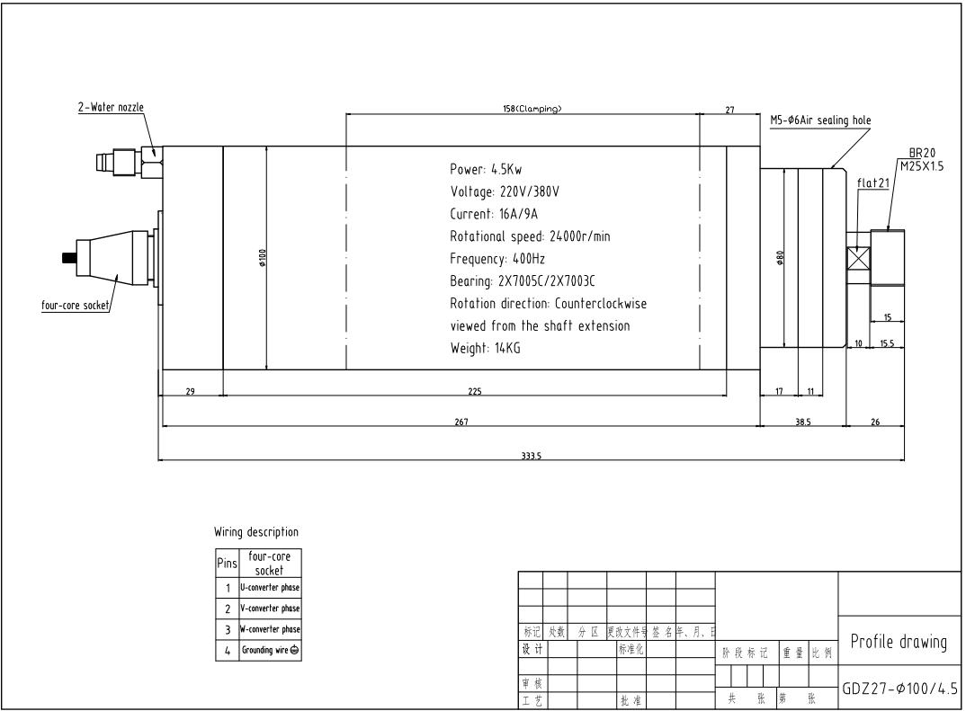 GDZ-27 original dimensions and specifications drawing
